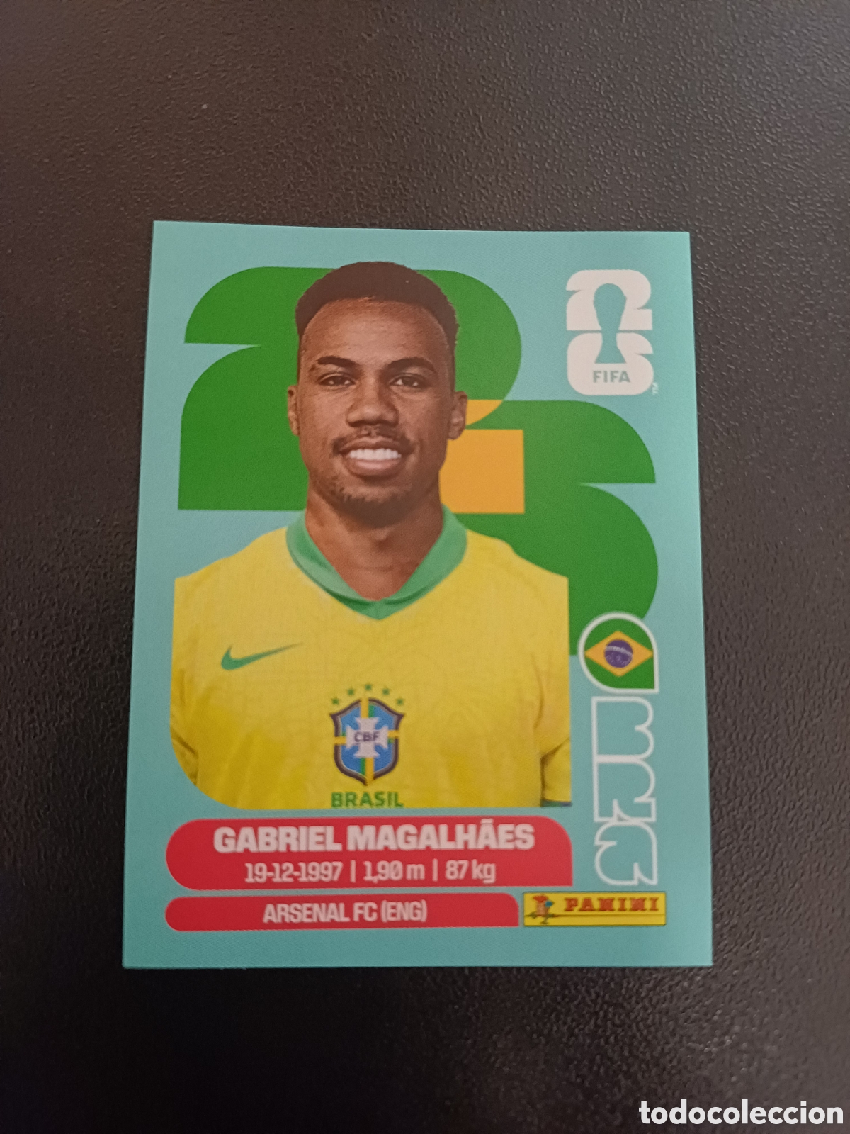 Fu&szlig;ball-Sticker: #BRA6 GABRIEL MAGALHAES BRAZIL PANINI FIFA WORLD CUP 2026