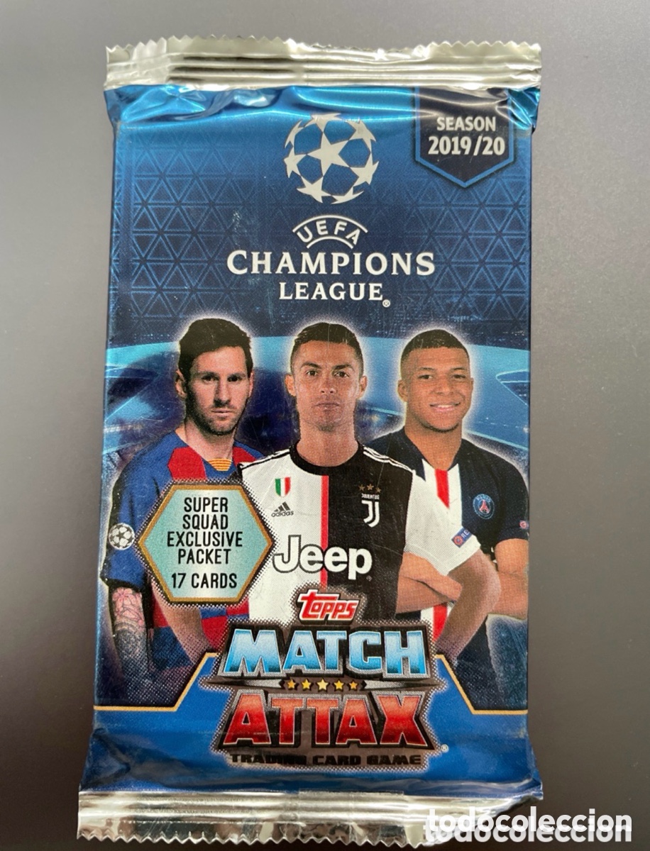 Football Stickers: Sobre 17 cards exclusivo Super Squad Match Attax 2019-20 Topps