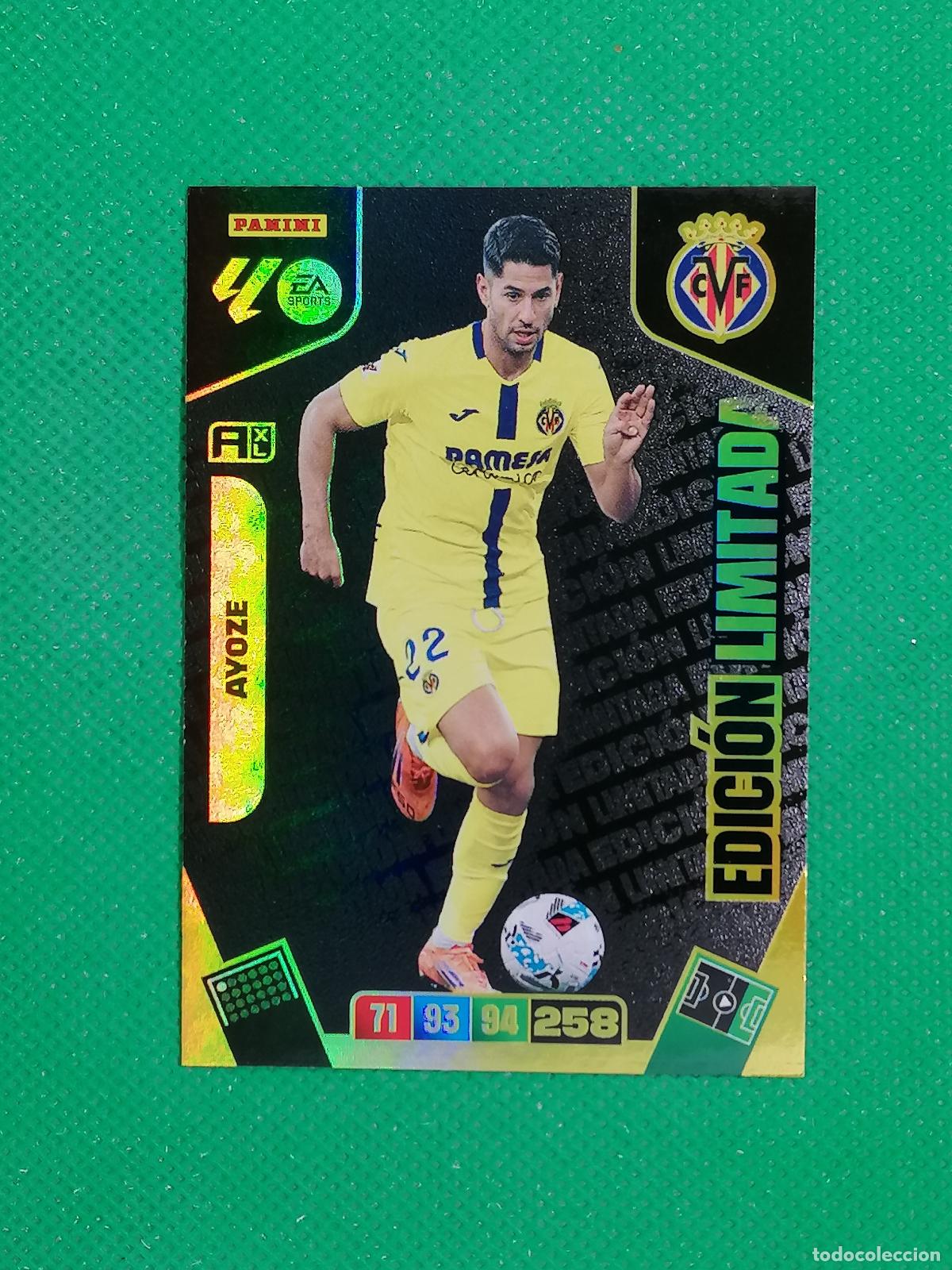 Cromos de F&uacute;tbol: AYOZE VILLARREAL EDICION LIMITADA ⚽ LIGA ADRENALYN XL 2025 2026 25 26 ⚽