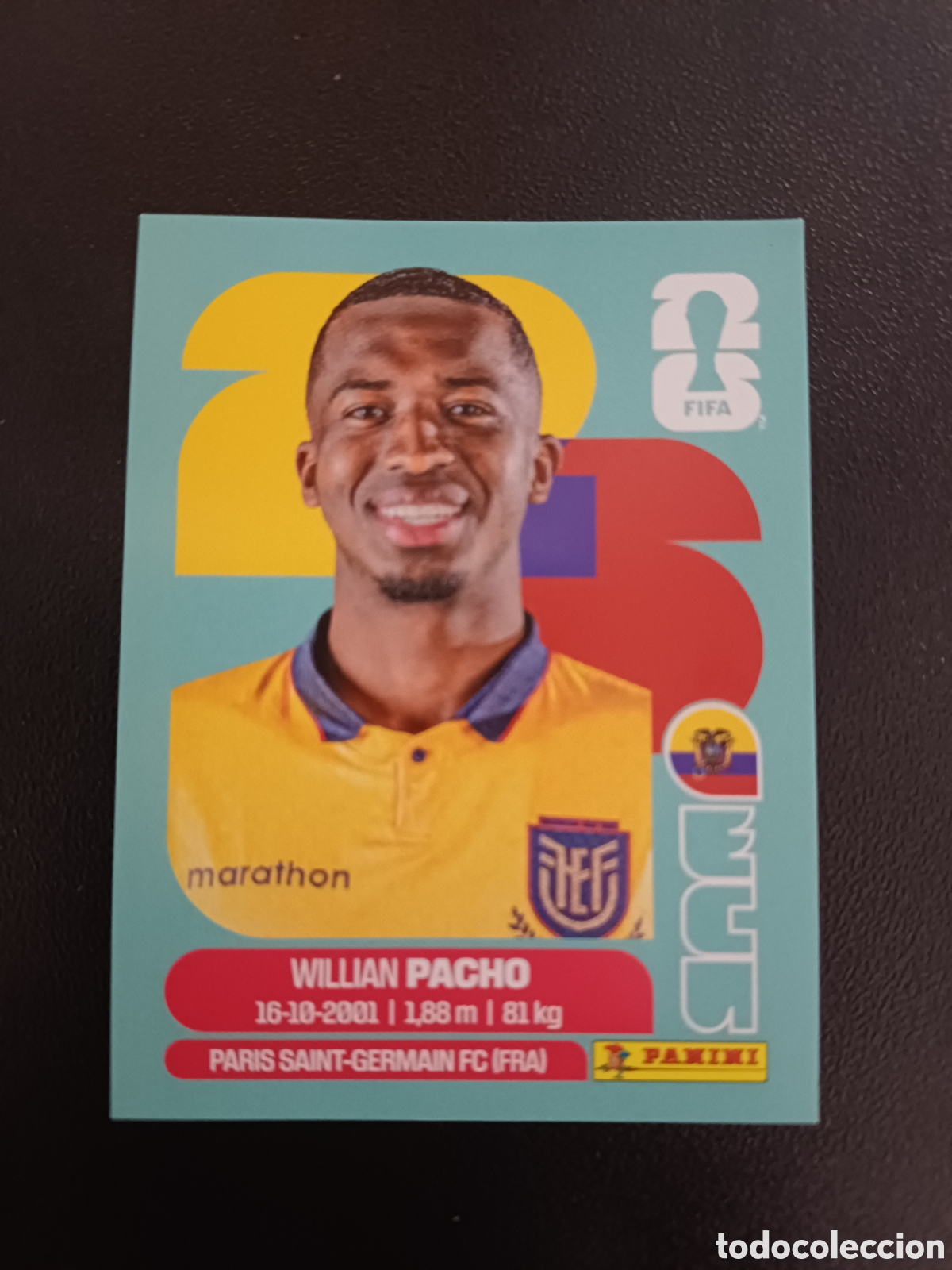 Cromos de F&uacute;tbol: #ECU6 WILLIAM PACHO ECUADOR PANINI FIFA WORLD CUP 2026