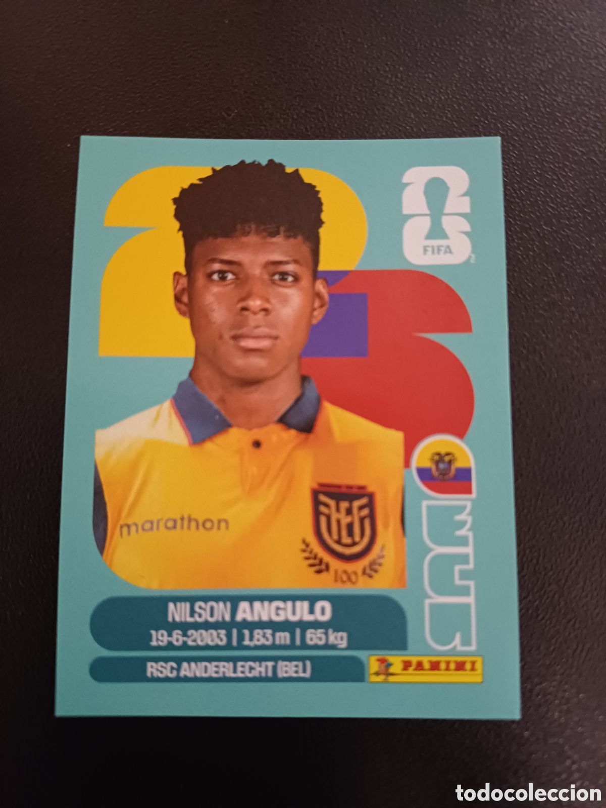 Cromos de F&uacute;tbol: #ECU17 NILSON ANGULO ECUADOR PANINI FIFA WORLD CUP 2026