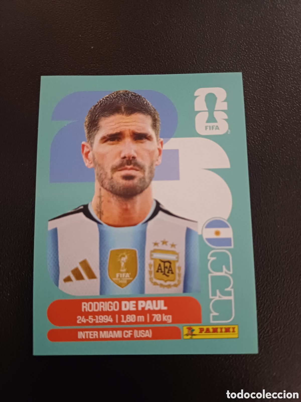 Cromos de F&uacute;tbol: #ARG10 RODRIGO DE PAUL ARGENTINA PANINI FIFA WORLD CUP 2026