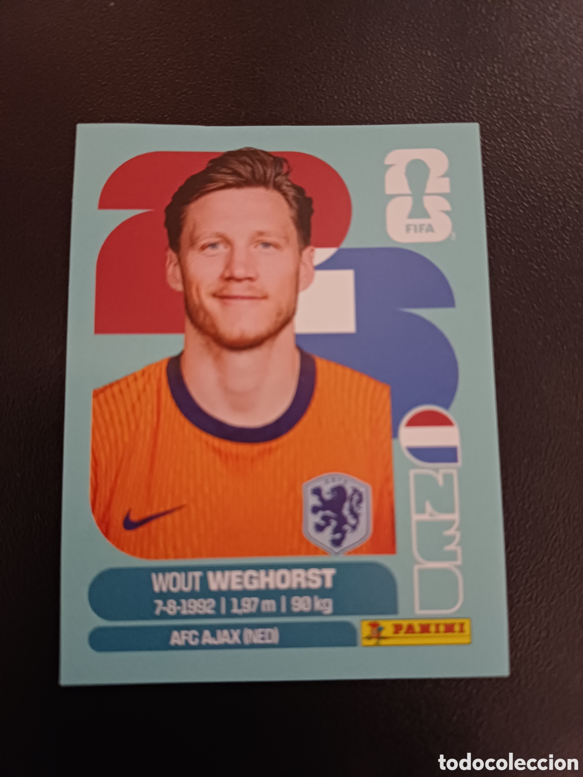 Cromos de F&uacute;tbol: #NED19 WOUT WEGHORST NETHERLANDS PANINI FIFA WORLD CUP 2026