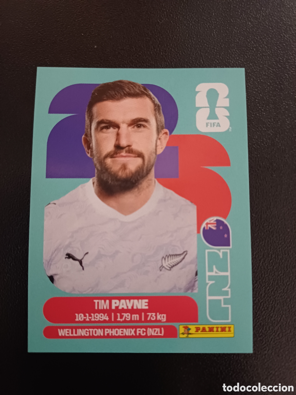 Cromos de F&uacute;tbol: #NZL6 TIM PAYNE NEW ZEALAND PANINI FIFA WORLD CUP 2026