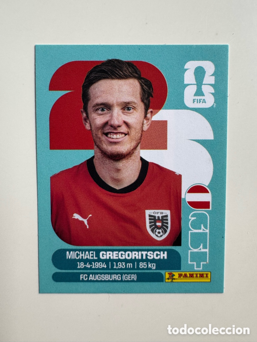 Cromos de F&uacute;tbol: Austria AUT MUNDIAL FIFA WORLD CUP 2026 STICKER PANINI AUT19 &ndash; Michael Gregoritsch N&ordm; 19