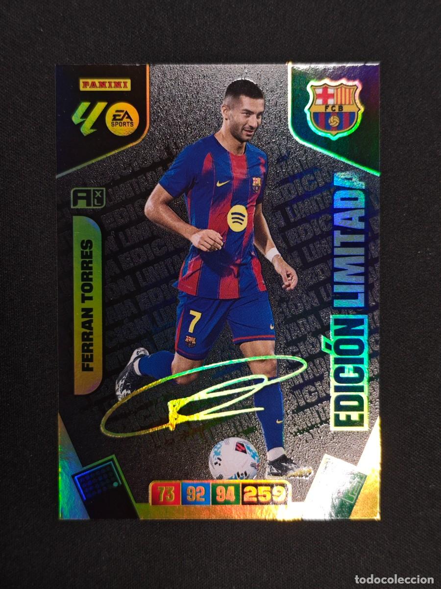 Cromos de F&uacute;tbol: FERRAN TORRES BARCELONA EDICION LIMITADA ADRENALYN XL 25 26 2025 2026 RA526