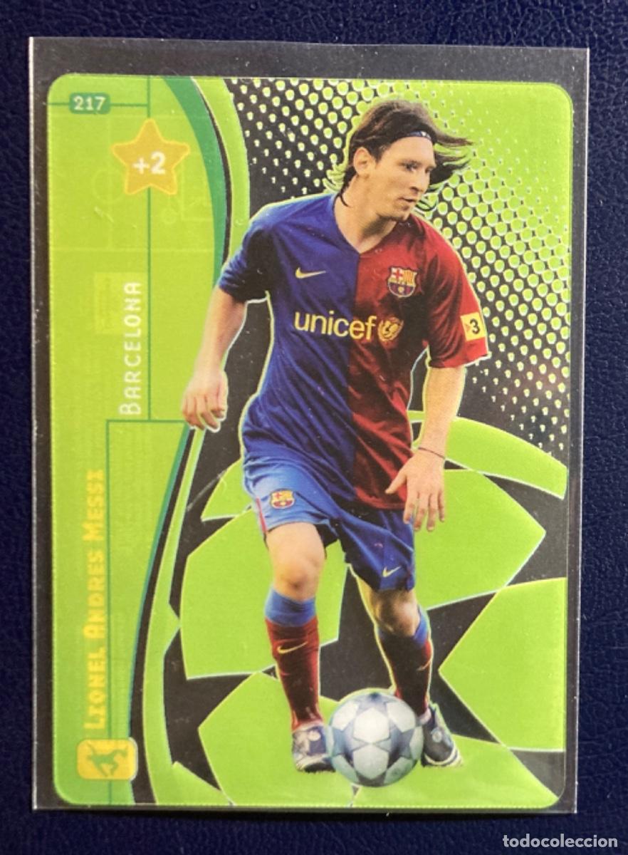 Cromos de F&uacute;tbol: 2008-09 Panini UEFA Champions League Game Lionel Messi Card #217 RARA