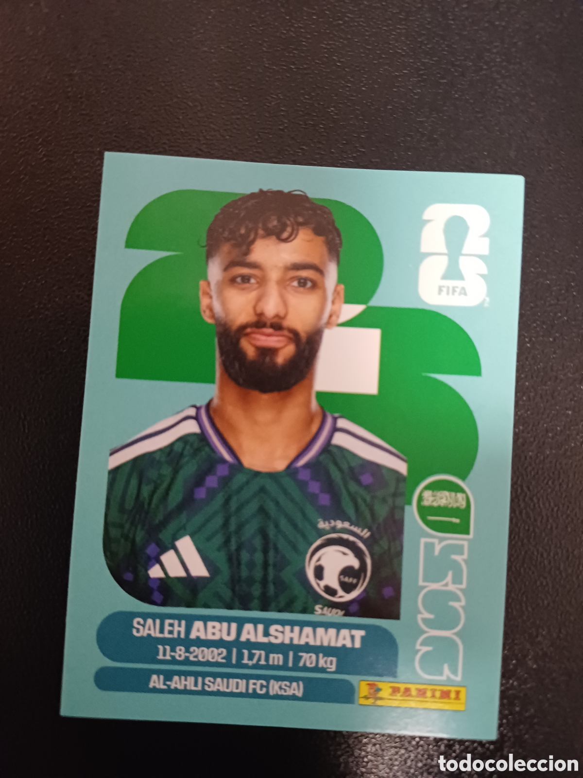 Fu&szlig;ball-Sticker: #KSA14 SALEH ABU ALSHAMAT SAUDI ARABIA PANINI FIFA WORLD CUP 2026