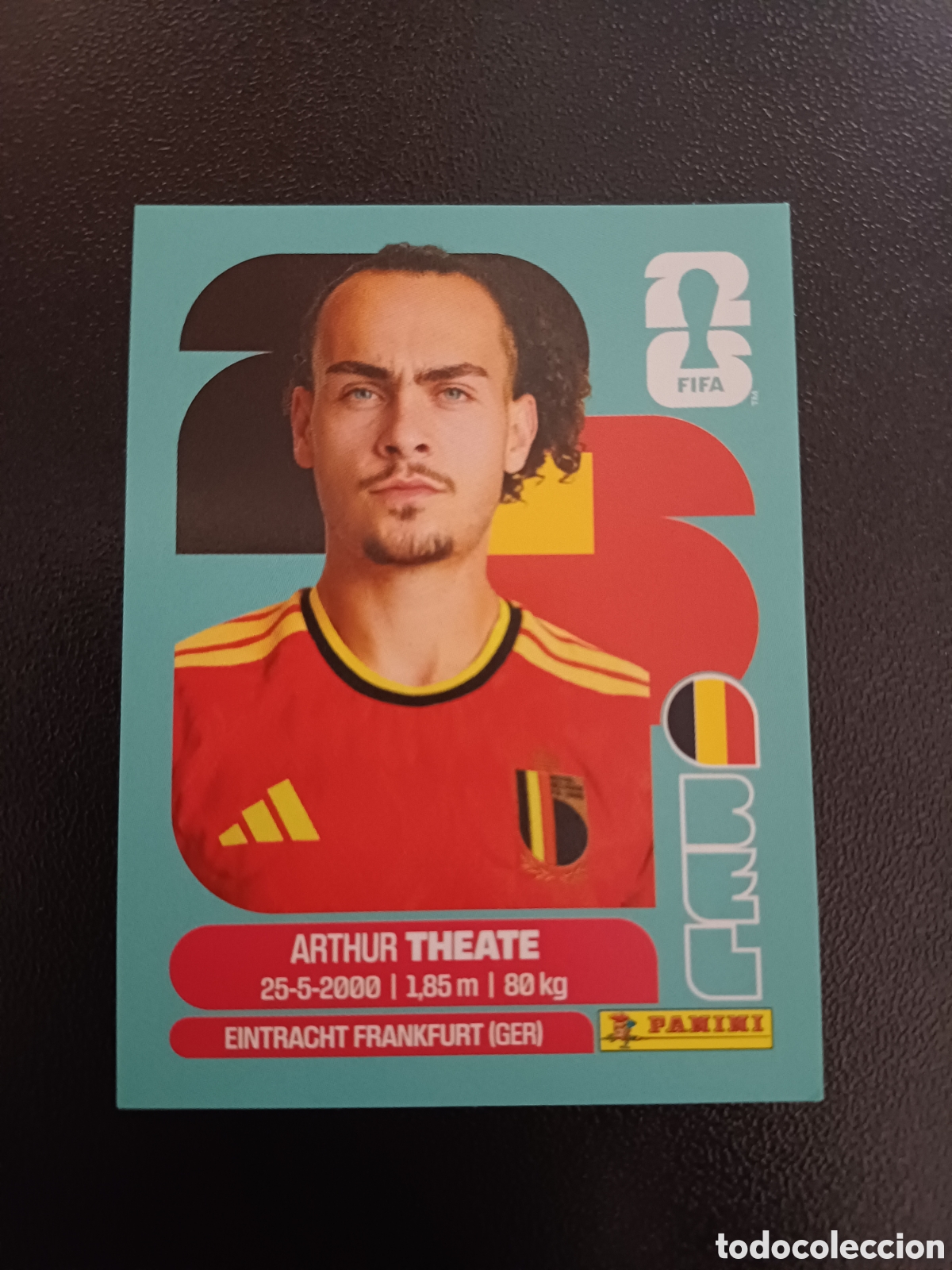 Fu&szlig;ball-Sticker: #BEL3 ARTHUR THEATE BELGIUM PANINI FIFA WORLD CUP 2026