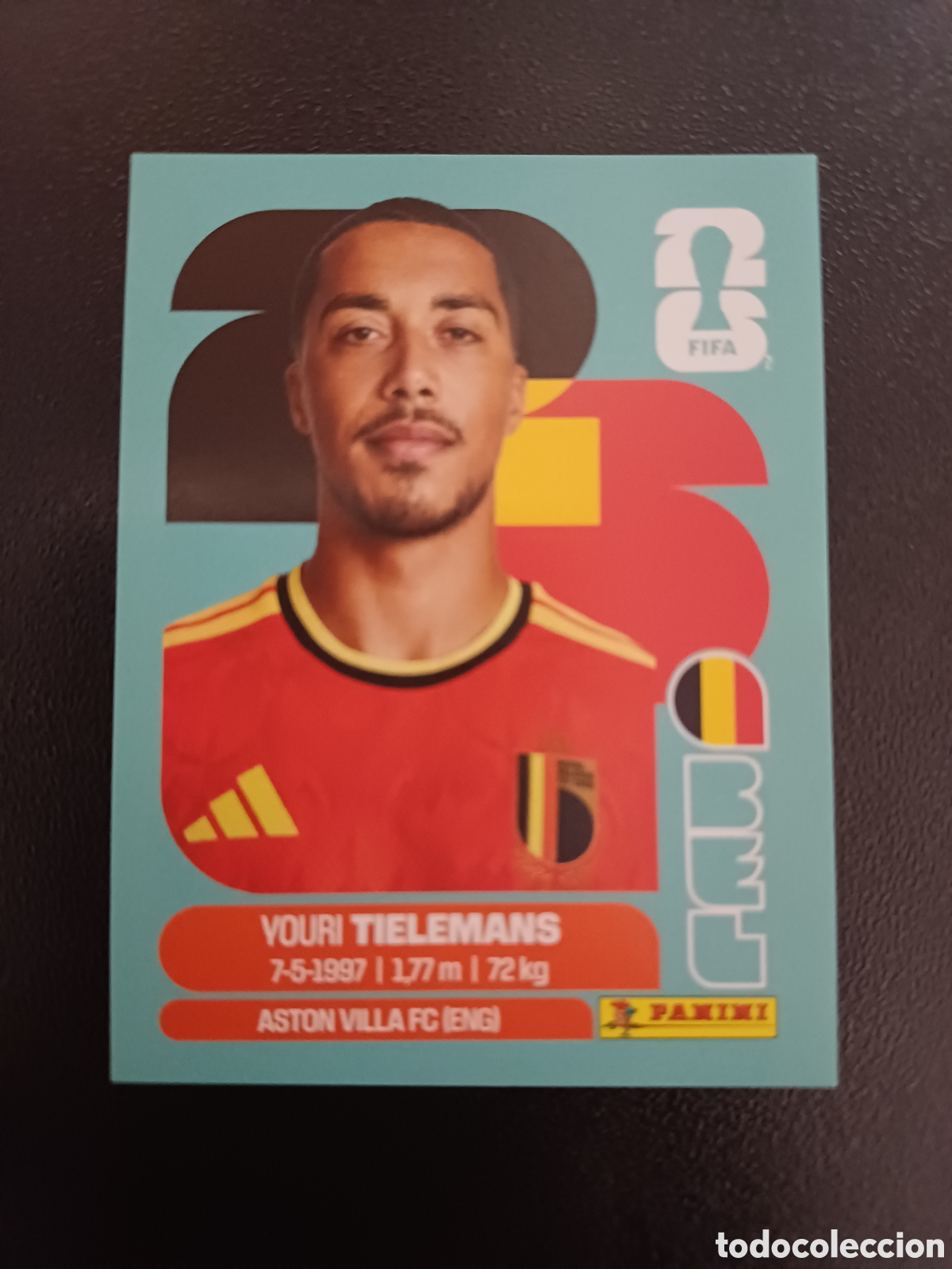 Fu&szlig;ball-Sticker: #BEL9 YOURI TIELEMANS BELGIUM PANINI FIFA WORLD CUP 2026