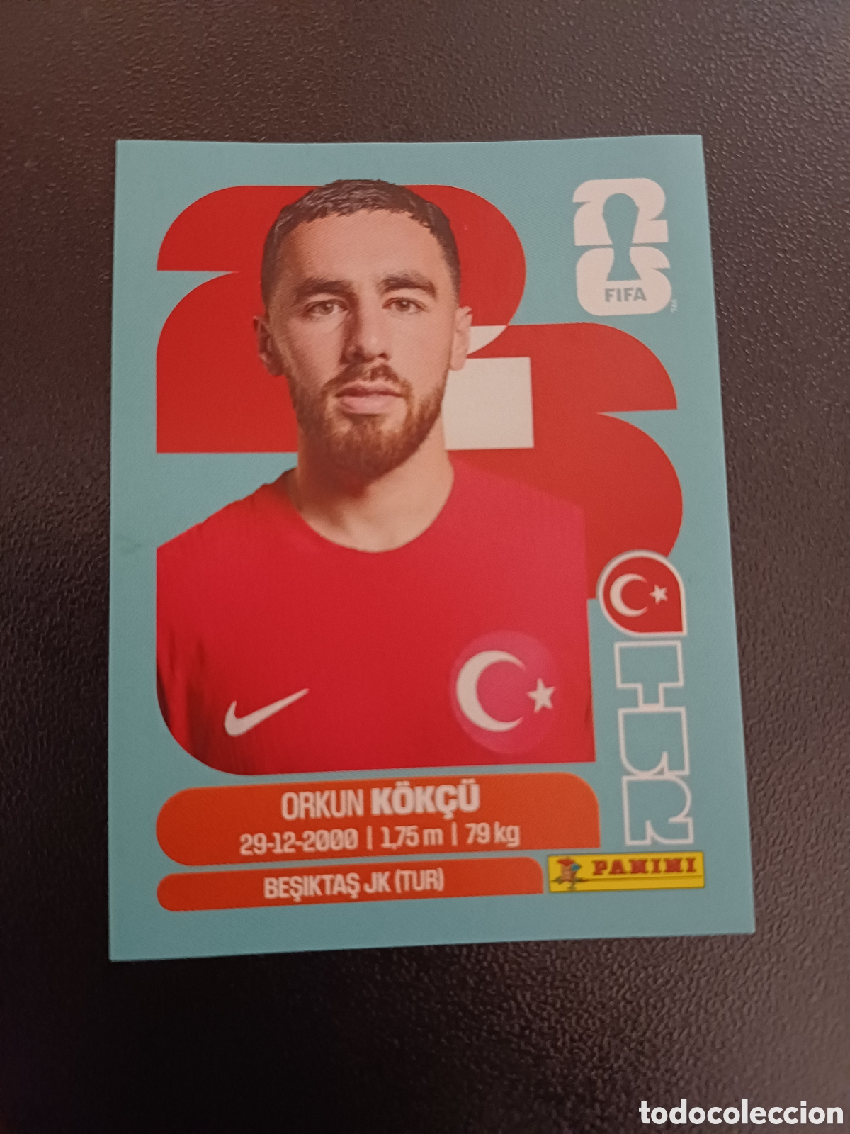 Cartes &agrave; collectionner de Football: #TUR12 ORKUN K&Ouml;K&Ccedil;&Uuml; TURKEY PANINI FIFA WORLD CUP 2026