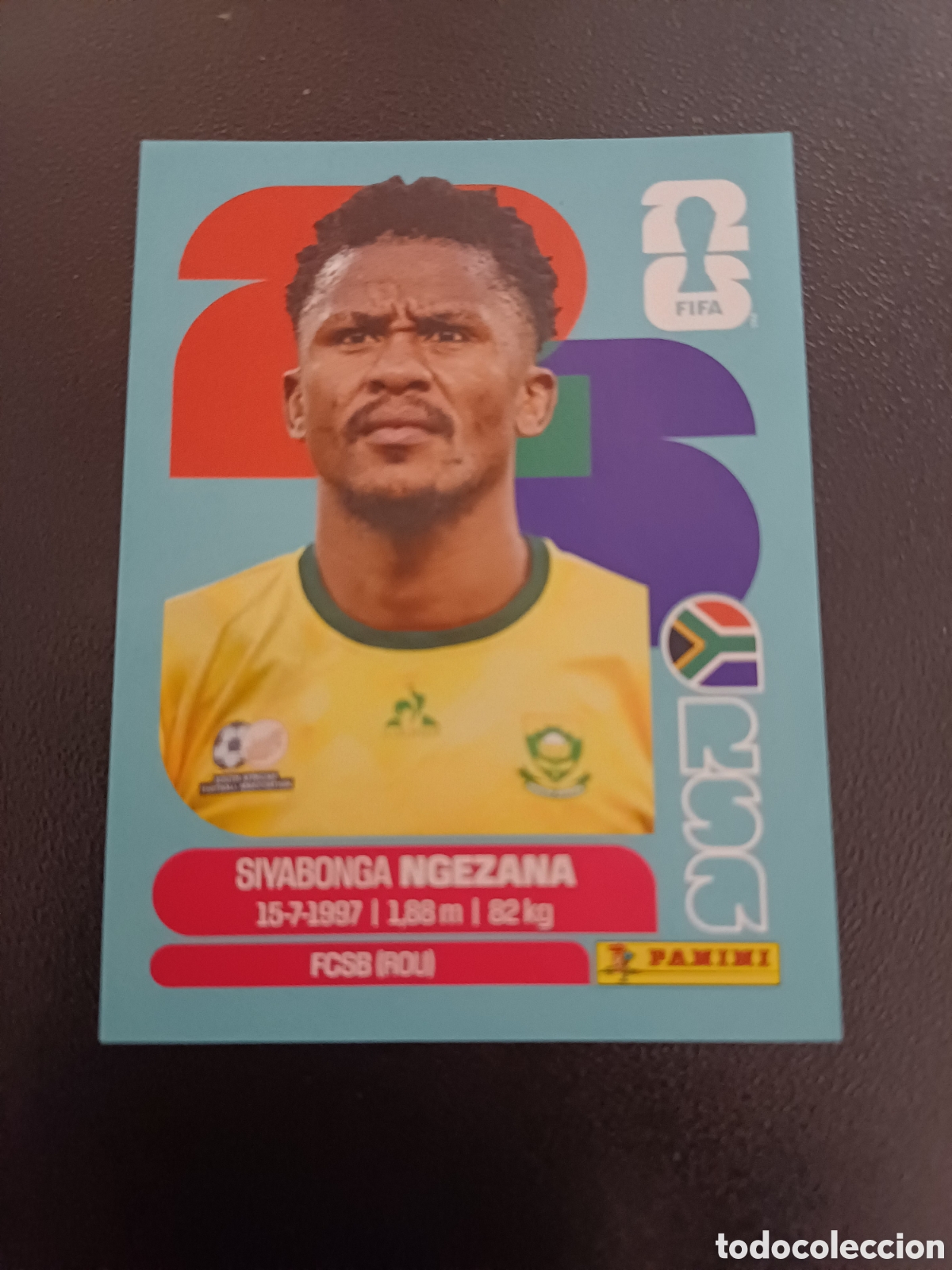 Cartes &agrave; collectionner de Football: #RSA8 SIYABONGA NGEZANA SOUTH AFRICA PANINI FIFA WORLD CUP 2026