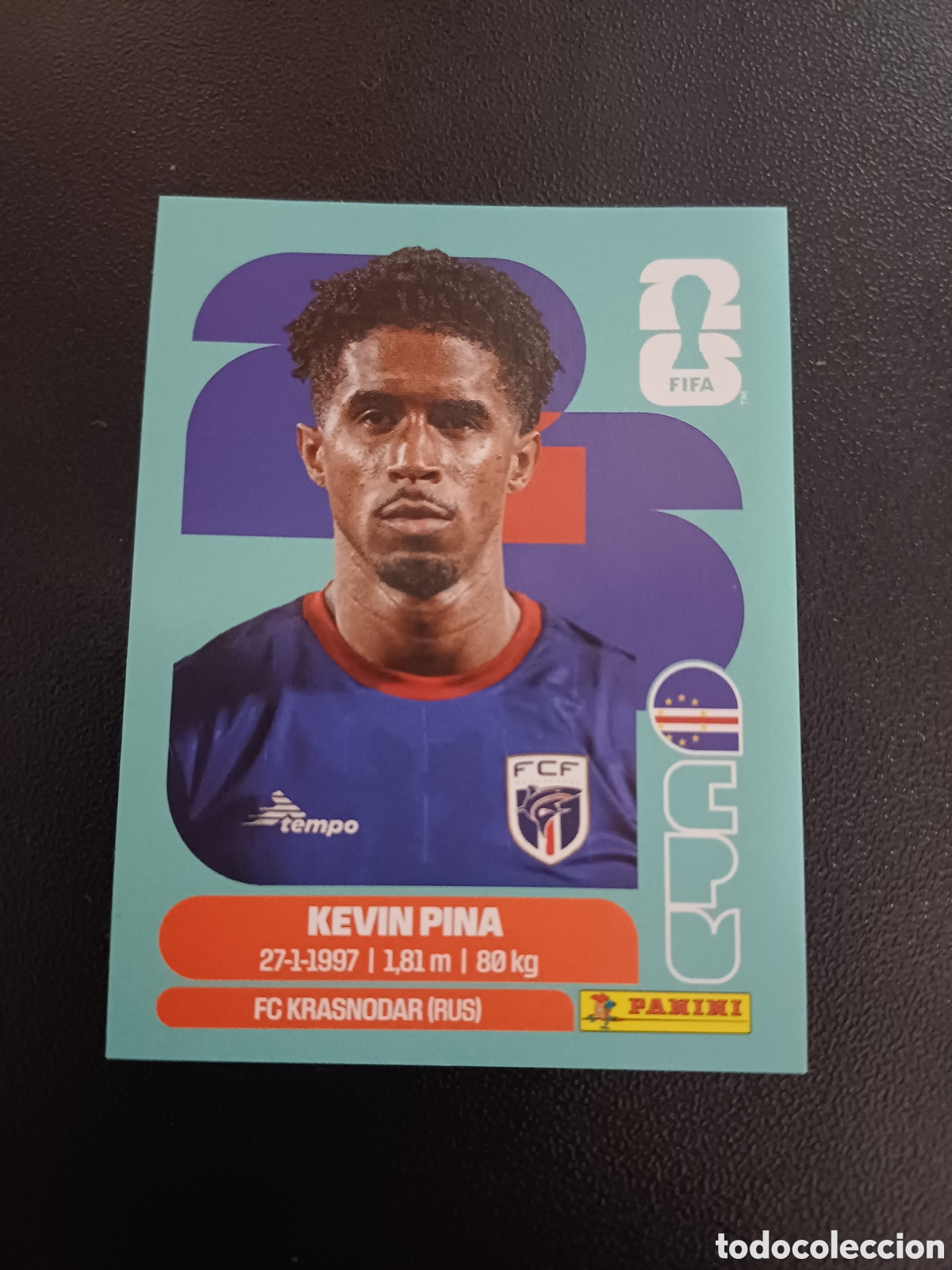 Cromos de F&uacute;tbol: #CPV10 KEVIN PINA CABO VERDE PANINI FIFA WORLD CUP 2026