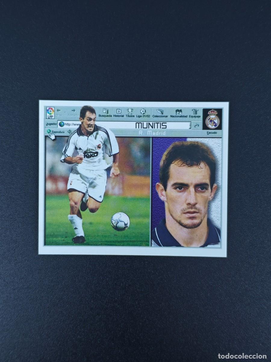 Cromos de F&uacute;tbol: CROMO LIGA ESTE MUNITIS REAL MADRID NUNCA PEGADO SIN PEGAR 01 02 2001 2002 RA526
