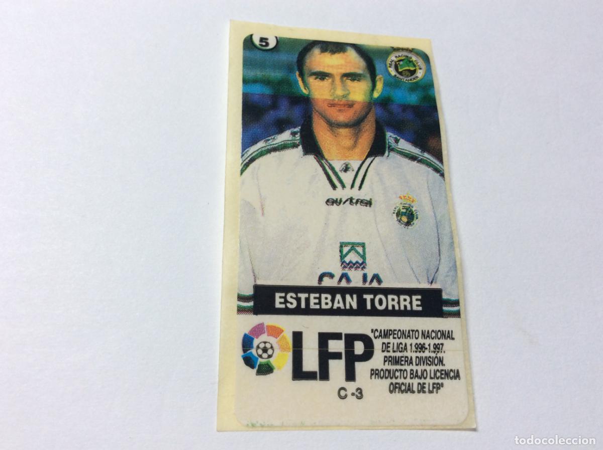 Cromos de F&uacute;tbol: Esteban Torre Racing Santander Chicles Vidal 96 97