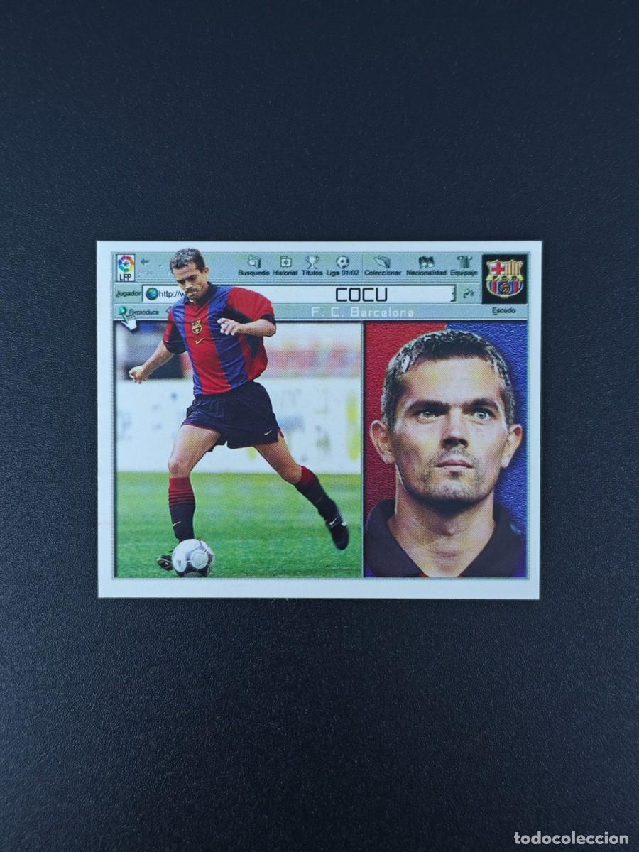 Cromos de F&uacute;tbol: CROMO LIGA ESTE COCU BARCELONA NUNCA PEGADO SIN PEGAR 01 02 2001 2002 RA526