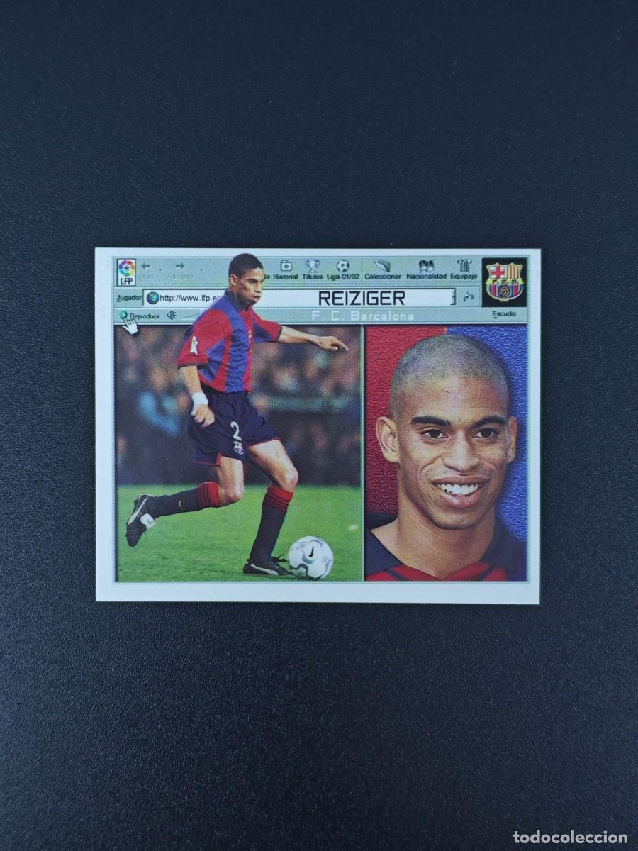 Cromos de F&uacute;tbol: CROMO LIGA ESTE REIZIGER BARCELONA NUNCA PEGADO SIN PEGAR 01 02 2001 2002 RA526