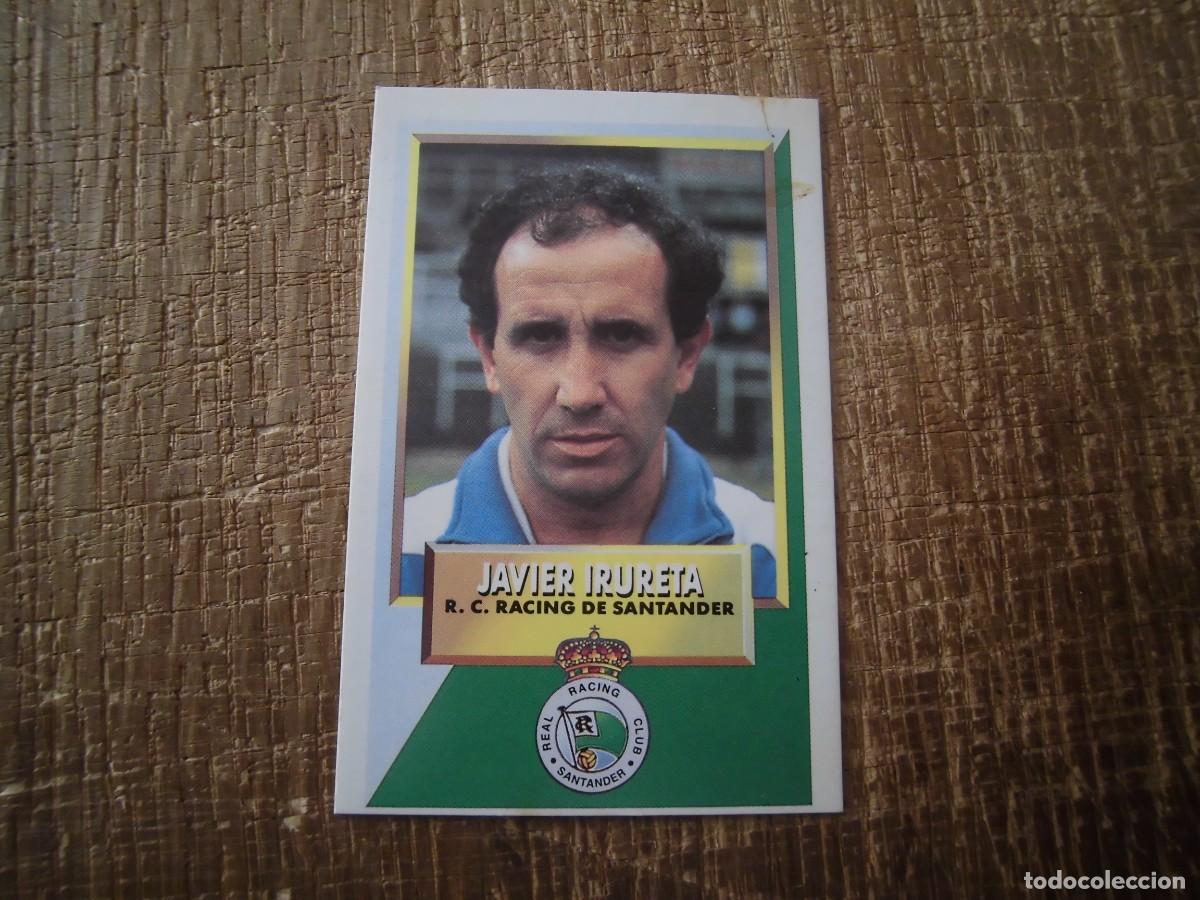 Cromos de F&uacute;tbol: ENTRENADOR JAVIER IRURETA RACING DE SANTANDER LIGA 93-94 EDICIONES ESTE CROMO CART&Oacute;N RECUPERADO