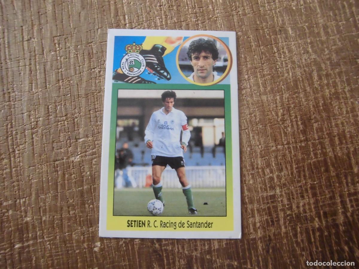 Football Stickers: SETI&Eacute;N RACING DE SANTANDER LIGA 93-94 EDICIONES ESTE CROMO CART&Oacute;N RECUPERADO