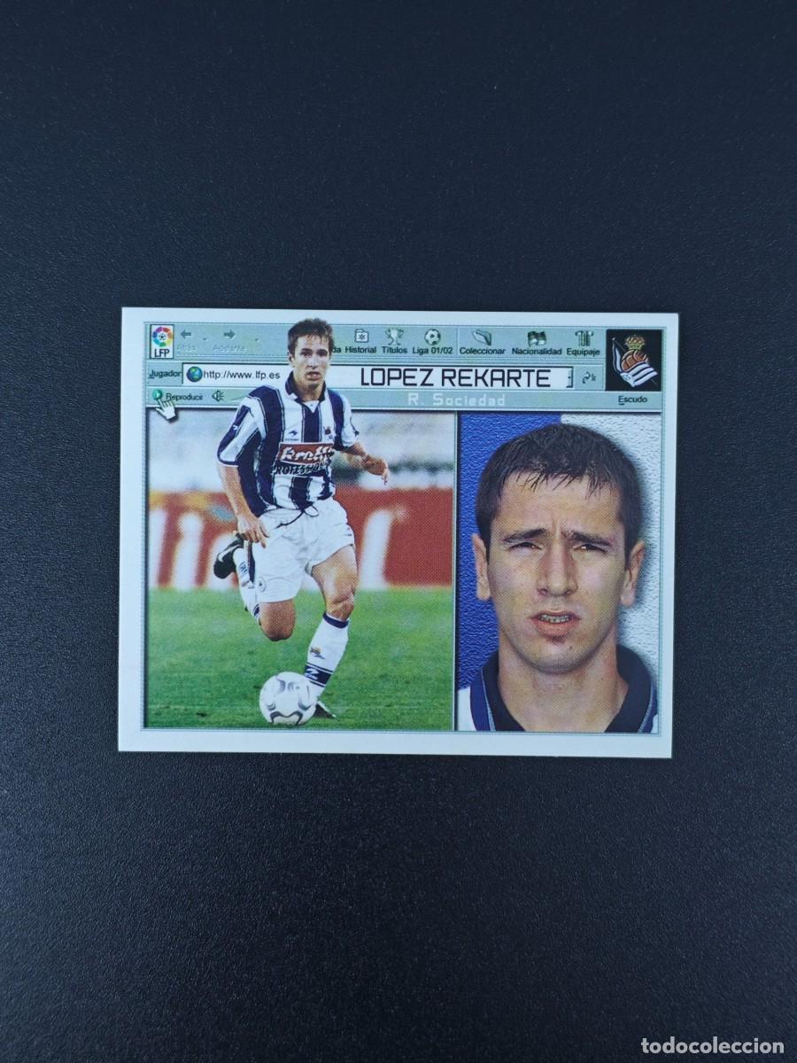 Football Stickers: CROMO LIGA ESTE LOPEZ REKARTE REAL SOCIEDAD NUNCA PEGADO SIN PEGAR 01 02 2001 2002 RA526
