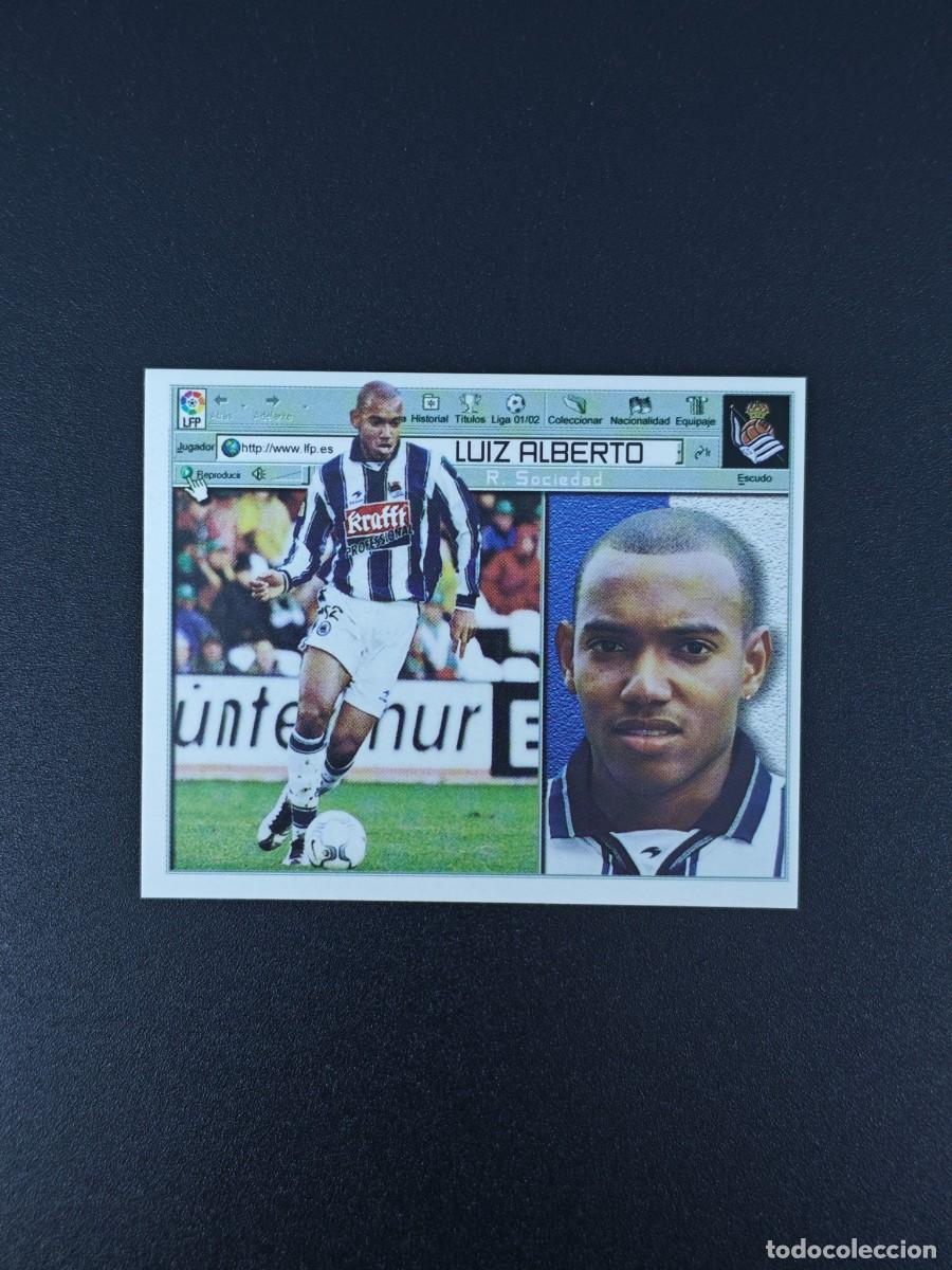 Football Stickers: CROMO LIGA ESTE LUIZ ALBERTO REAL SOCIEDAD NUNCA PEGADO SIN PEGAR 01 02 2001 2002 RA526