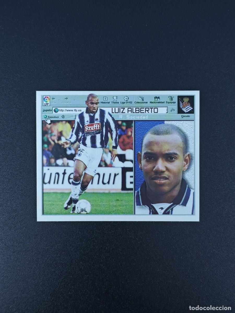 Football Stickers: CROMO LIGA ESTE LUIZ ALBERTO REAL SOCIEDAD NUNCA PEGADO SIN PEGAR 01 02 2001 2002 RA526