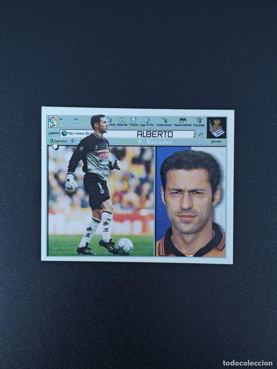 Football Stickers: CROMO LIGA ESTE ALBERTO REAL SOCIEDAD NUNCA PEGADO SIN PEGAR 01 02 2001 2002 RA526