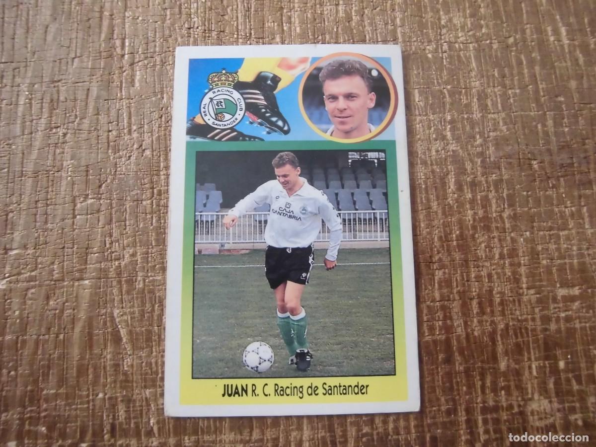 Football Stickers: JUAN RACING DE SANTANDER LIGA 93-94 EDICIONES ESTE CROMO CART&Oacute;N RECUPERADO