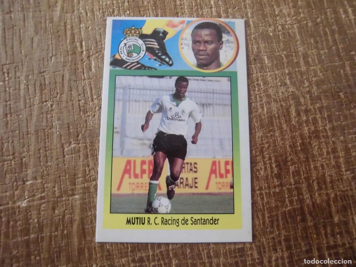 Football Stickers: MUTIU RACING DE SANTANDER LIGA 93-94 EDICIONES ESTE CROMO CART&Oacute;N RECUPERADO