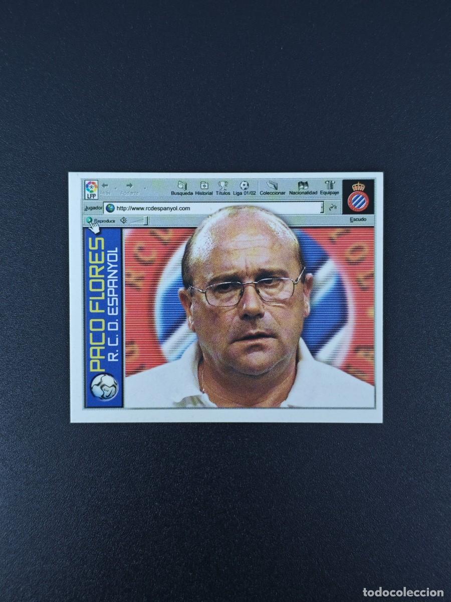 Football Stickers: CROMO LIGA ESTE ENTRENADOR PACO FLORES ESPANYOL NUNCA PEGADO SIN PEGAR 01 02 2001 2002 RA526