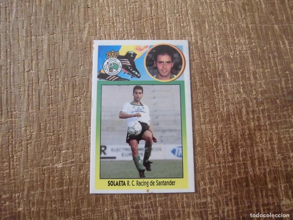 Football Stickers: SOLAETA RACING DE SANTANDER LIGA 93-94 EDICIONES ESTE CROMO CART&Oacute;N RECUPERADO