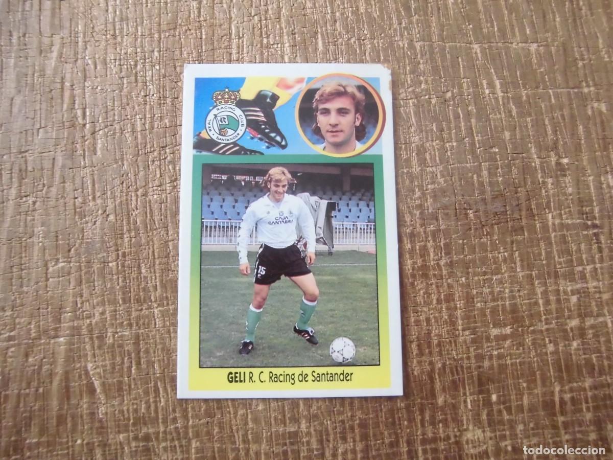 Football Stickers: GELI RACING DE SANTANDER LIGA 93-94 EDICIONES ESTE CROMO CART&Oacute;N RECUPERADO