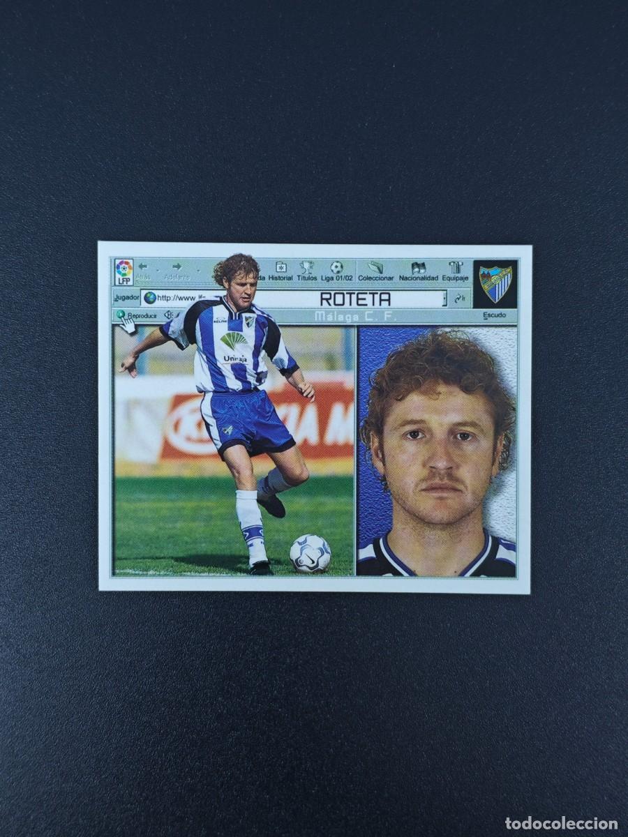 Football Stickers: CROMO LIGA ESTE ROTETA MALAGA NUNCA PEGADO SIN PEGAR 01 02 2001 2002 RA526