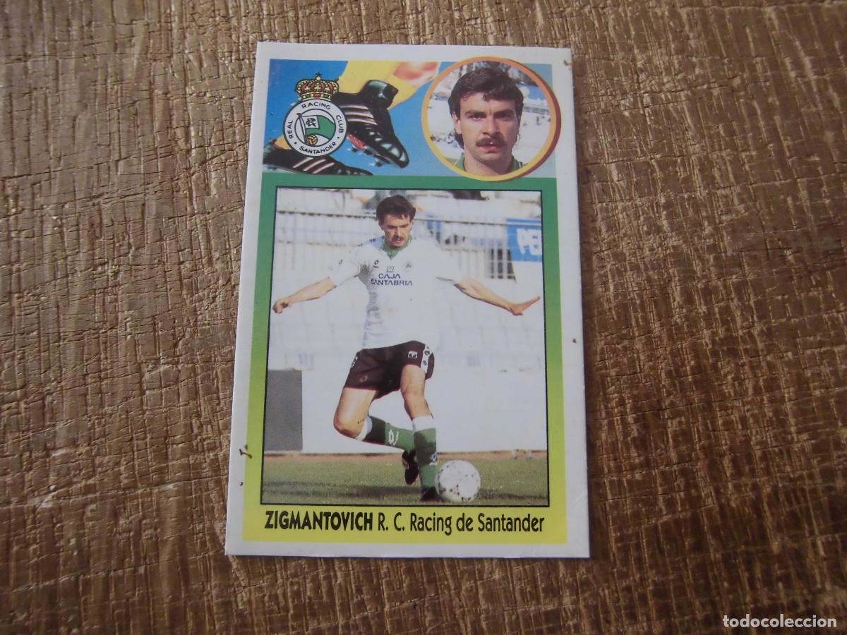 Football Stickers: ZIGMANTOVICH RACING DE SANTANDER LIGA 93-94 EDICIONES ESTE CROMO CART&Oacute;N RECUPERADO