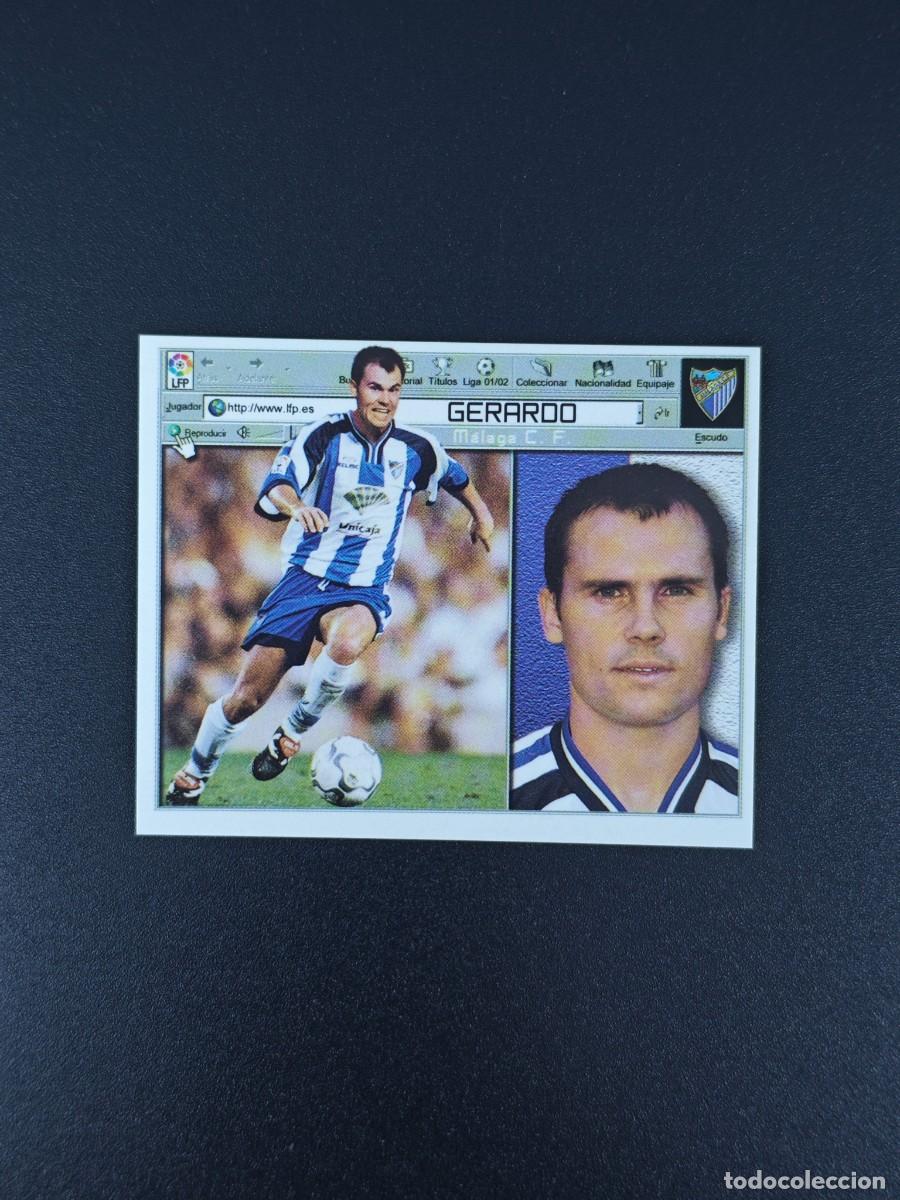 Figurine di Calcio: CROMO LIGA ESTE GERARDO MALAGA NUNCA PEGADO SIN PEGAR 01 02 2001 2002 RA526