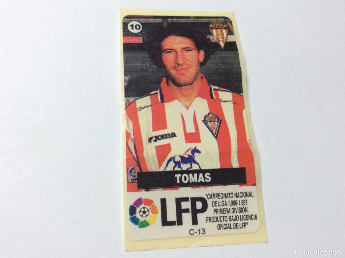 Cromos de F&uacute;tbol: Tom&aacute;s Sporting Gij&oacute;n Chicles Vidal 96 97