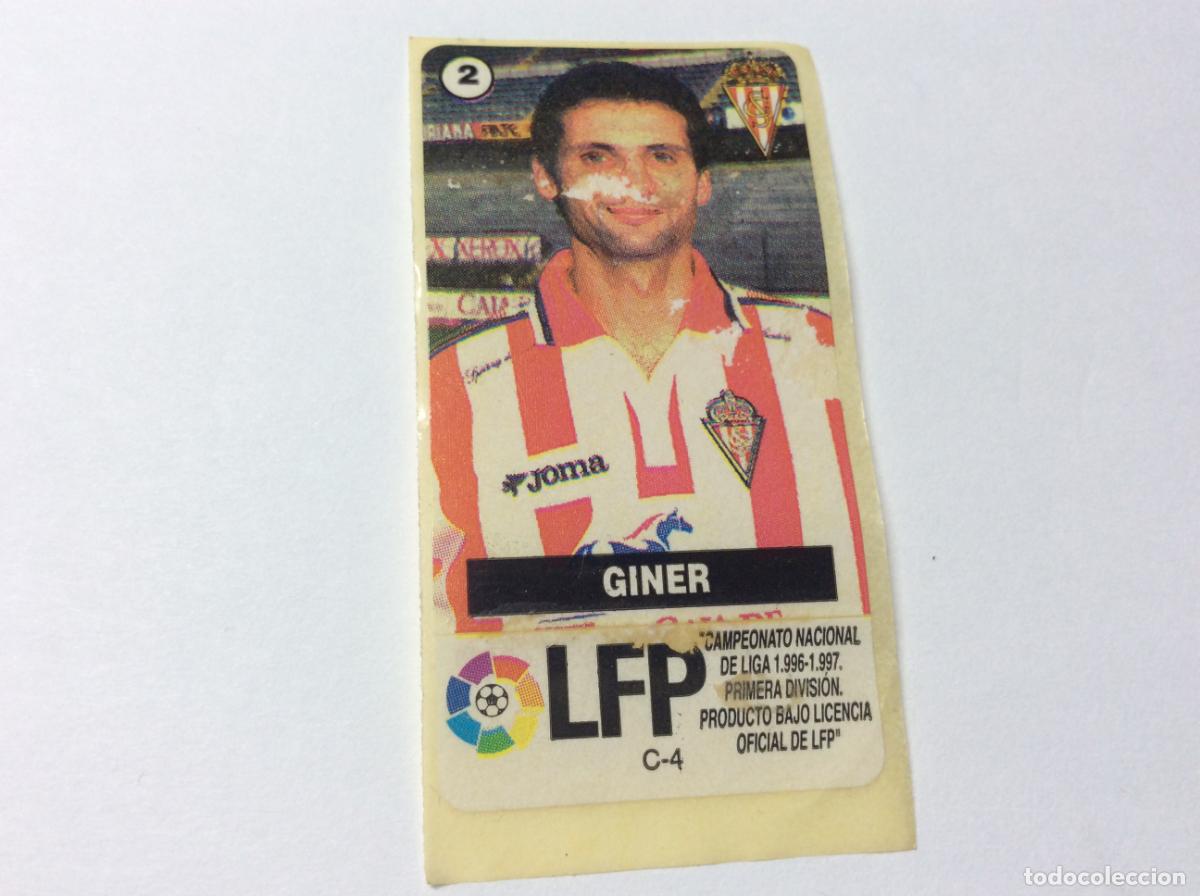Cromos de Futebol: Deteriorado Giner Sporting Gij&oacute;n Chicles Vidal 96 97