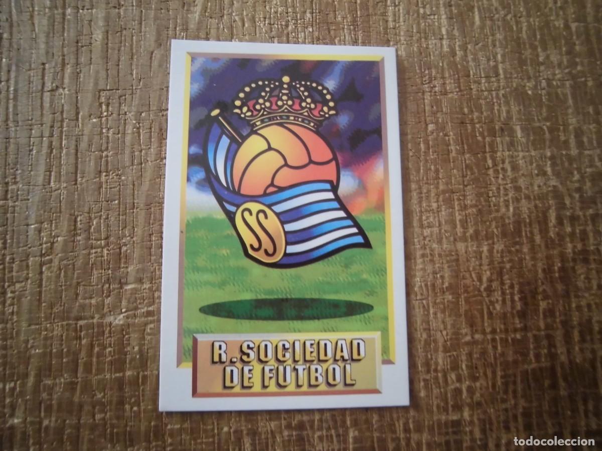 Cromos de F&uacute;tbol: ESCUDO REAL SOCIEDAD LIGA 93-94 EDICIONES ESTE CROMO CART&Oacute;N RECUPERADO