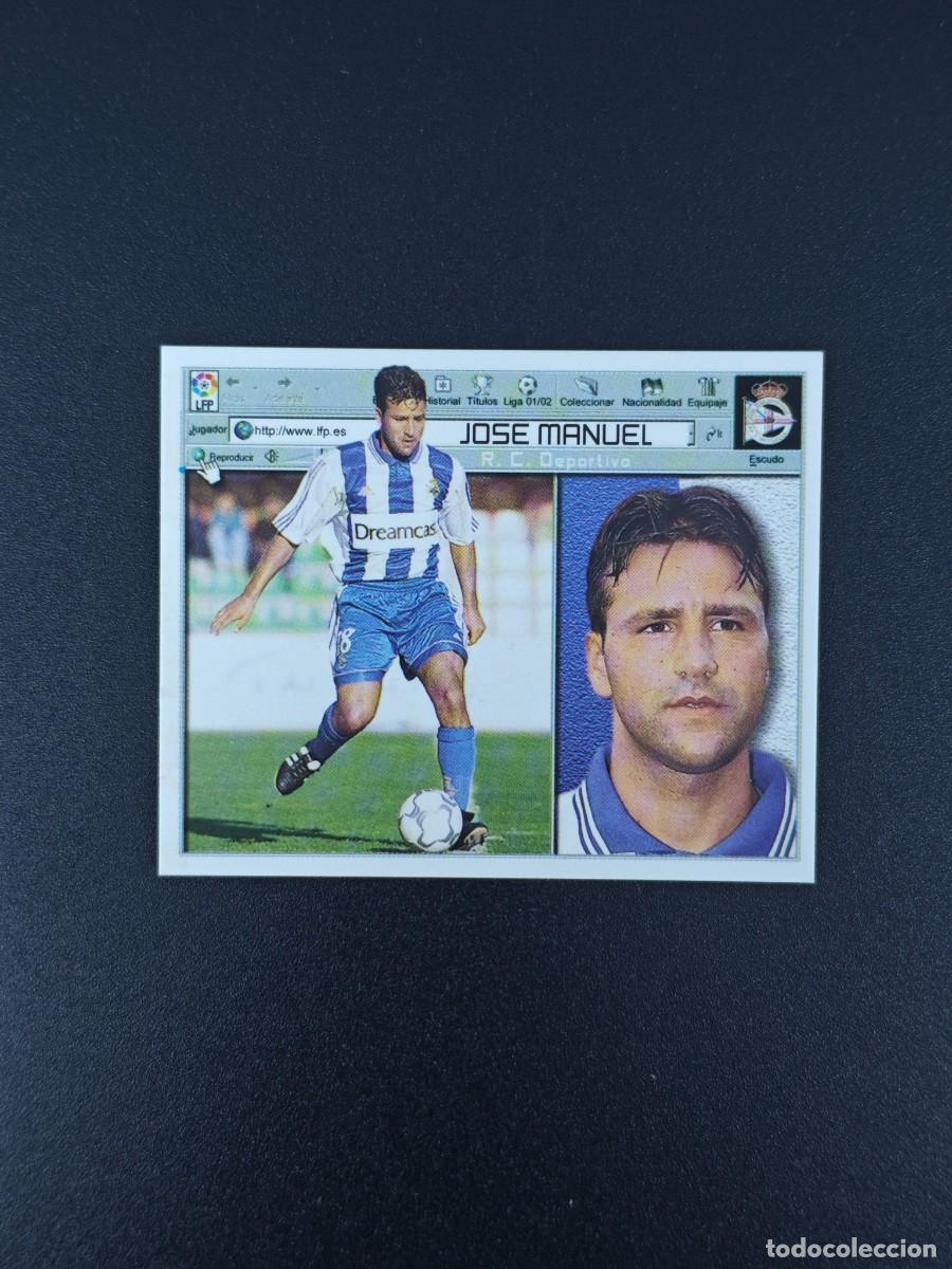 Cromos de F&uacute;tbol: CROMO LIGA ESTE JOSE MANUEL DEPORTIVO CORU&Ntilde;A NUNCA PEGADO SIN PEGAR 01 02 2001 2002 RA526