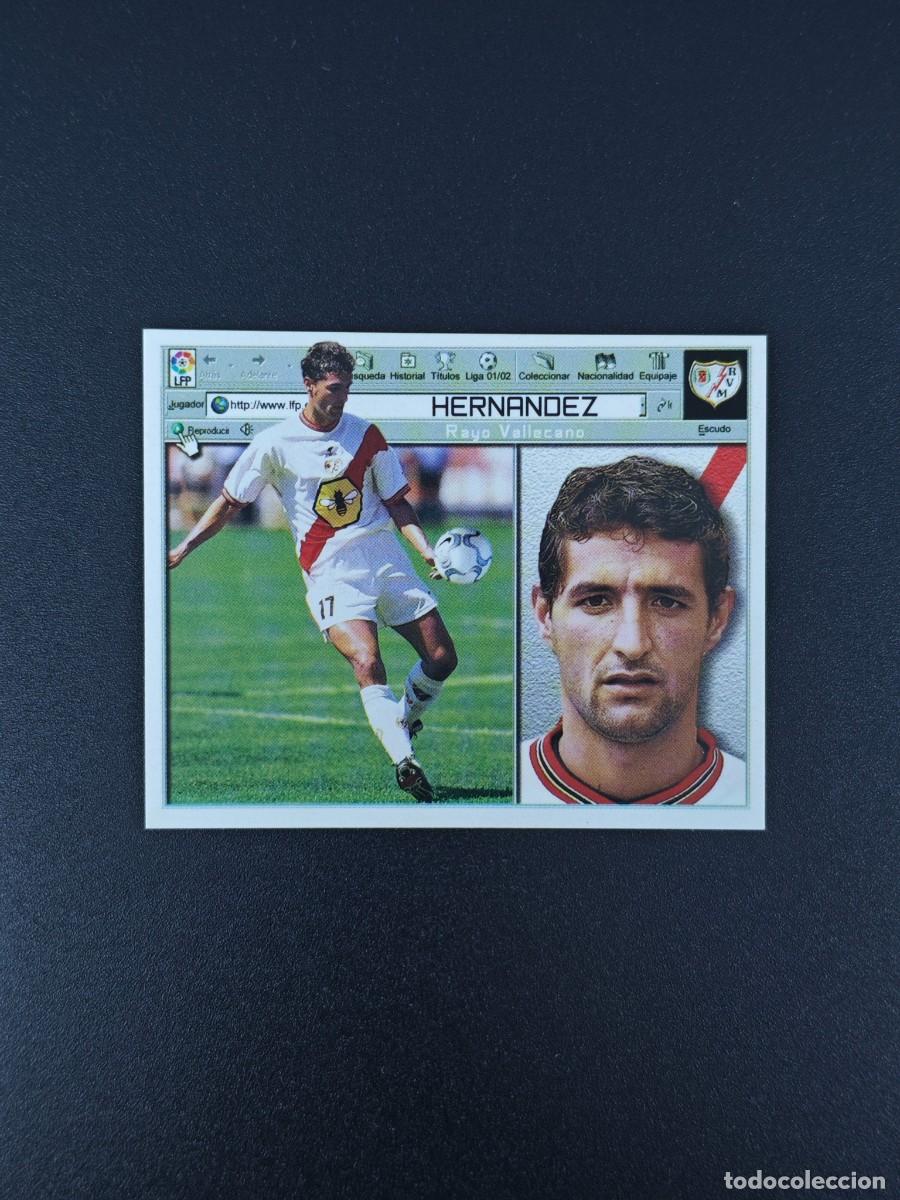 Cromos de F&uacute;tbol: CROMO LIGA ESTE HERNANDEZ RAYO VALLECANO NUNCA PEGADO SIN PEGAR 01 02 2001 2002 RA526