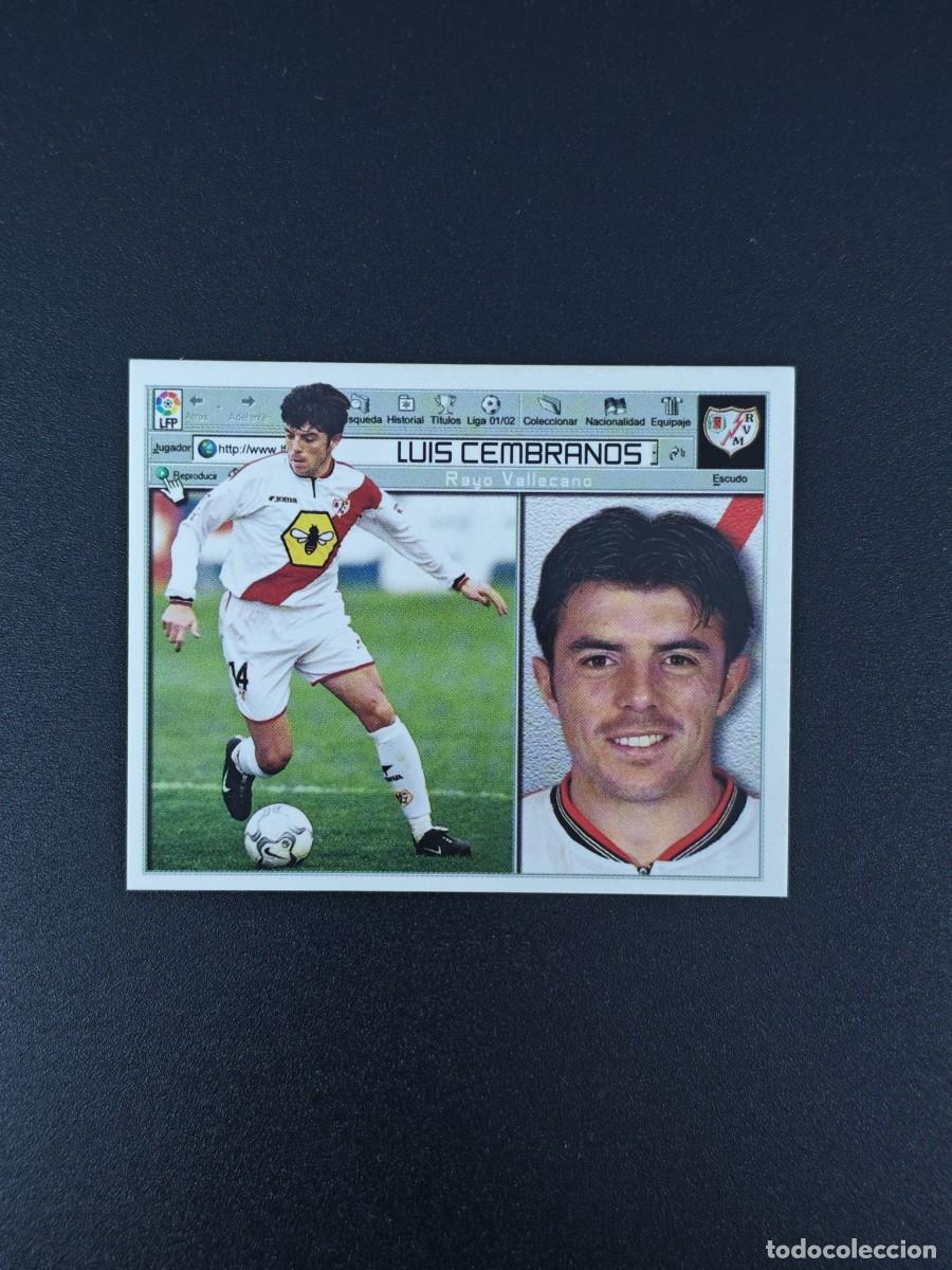 Cromos de F&uacute;tbol: CROMO LIGA ESTE LUIS CEMBRANOS RAYO VALLECANO NUNCA PEGADO SIN PEGAR 01 02 2001 2002 RA526