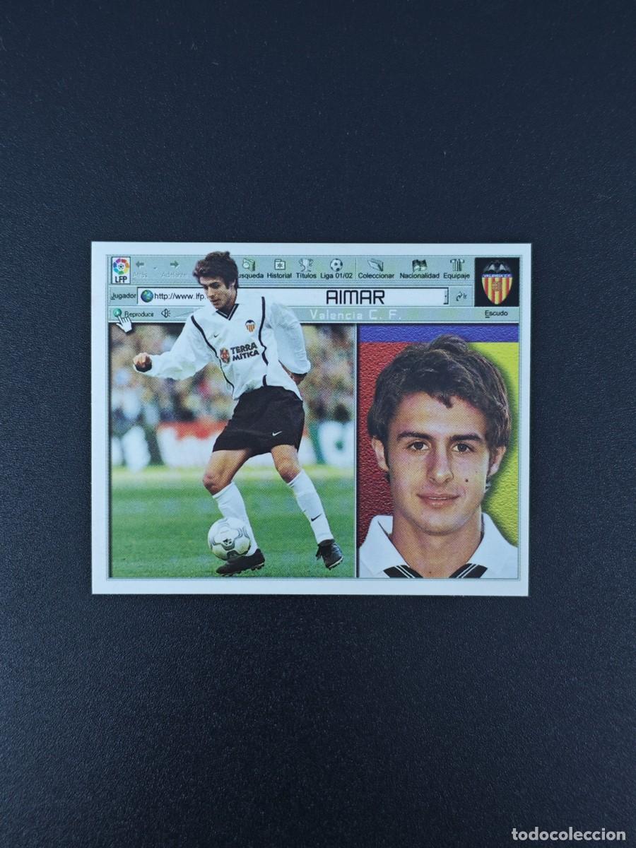 Cromos de F&uacute;tbol: CROMO LIGA ESTE AIMAR VALENCIA NUNCA PEGADO SIN PEGAR 01 02 2001 2002 RA526