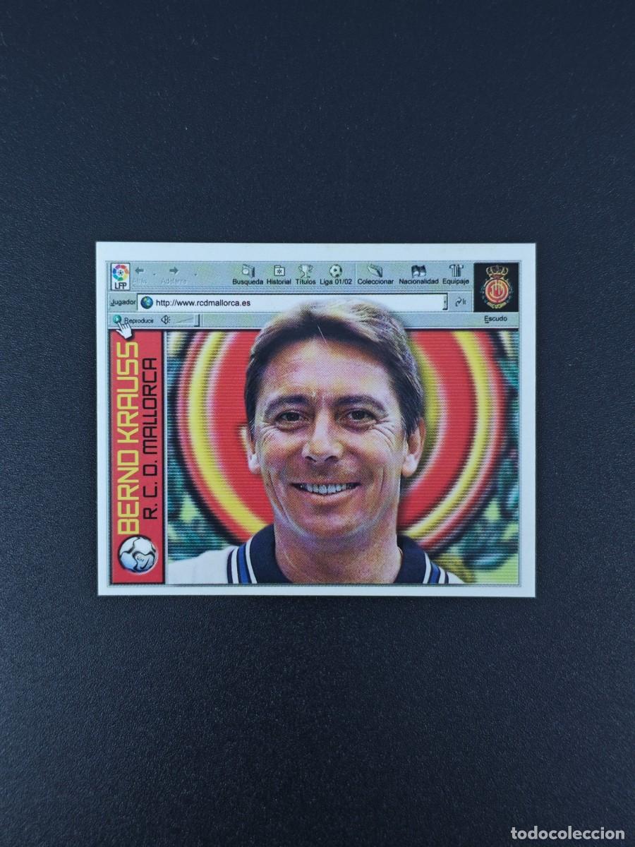 Cromos de F&uacute;tbol: CROMO LIGA ESTE ENTRENADOR BERND KRAUSS MALLORCA NUNCA PEGADO SIN PEGAR 01 02 2001 2002 RA526