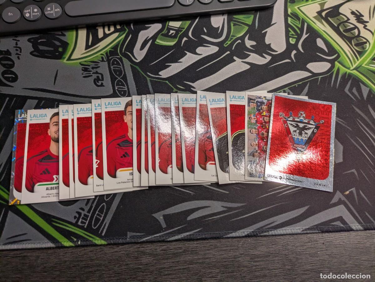 Football Stickers: Lote 18 cromos CD Mirand&eacute;s - Liga Hypermotion 2025/26 - Panini - Sin pegar