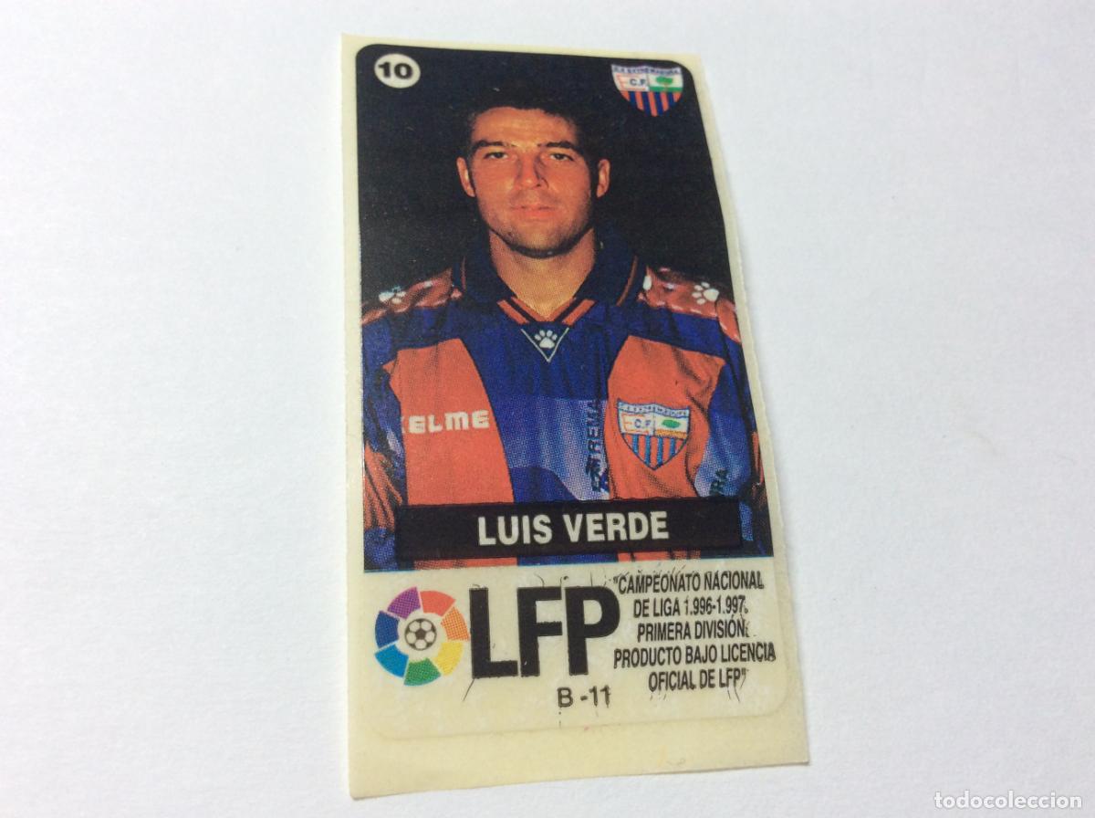 Cromos de F&uacute;tbol: Luis Verde CF Extremadura Chicles Vidal 96 97