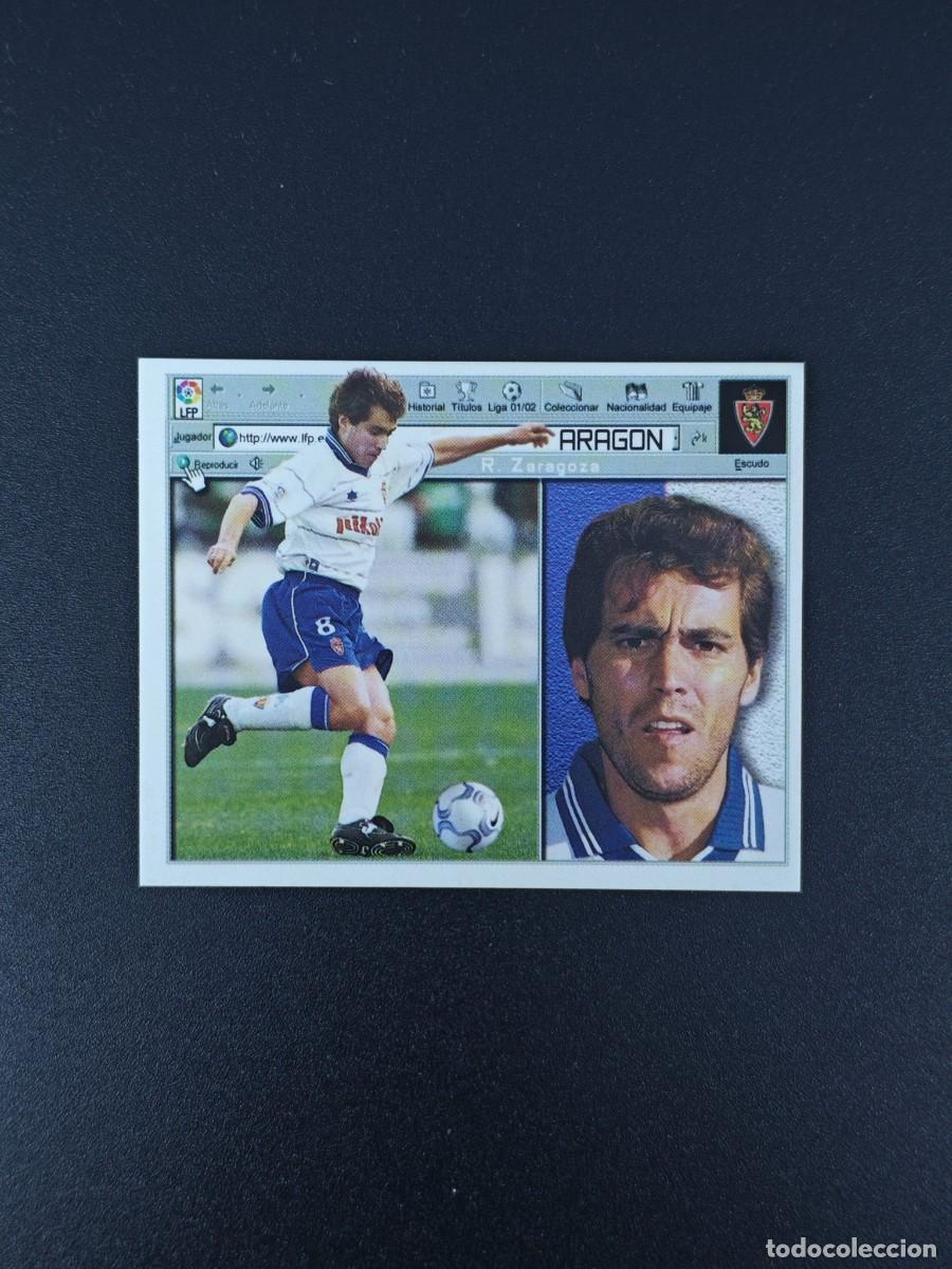 Cromos de F&uacute;tbol: CROMO LIGA ESTE ARAGON REAL ZARAGOZA NUNCA PEGADO SIN PEGAR 01 02 2001 2002 RA526