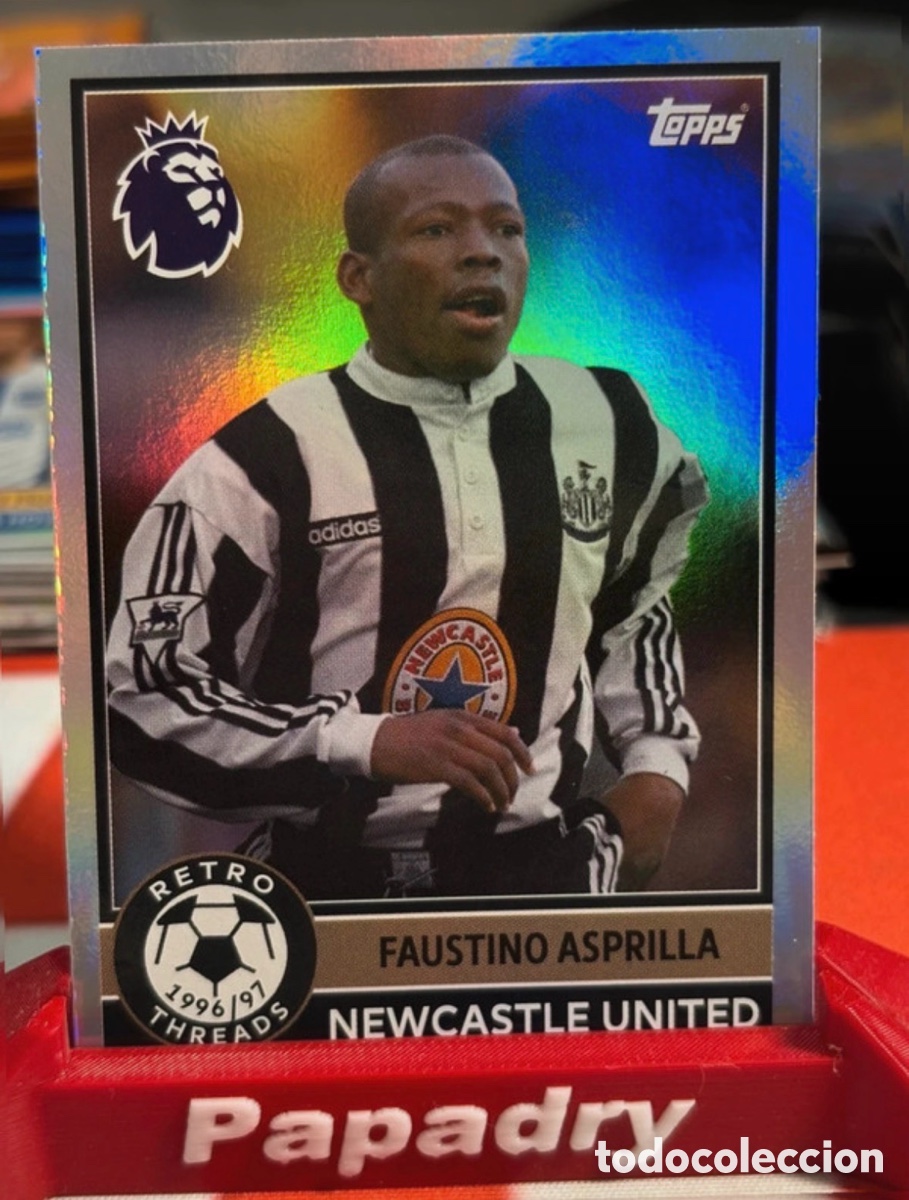 Cromos de F&uacute;tbol: Topps Premier League Retro Threads Faustino Asprilla Newcastle United