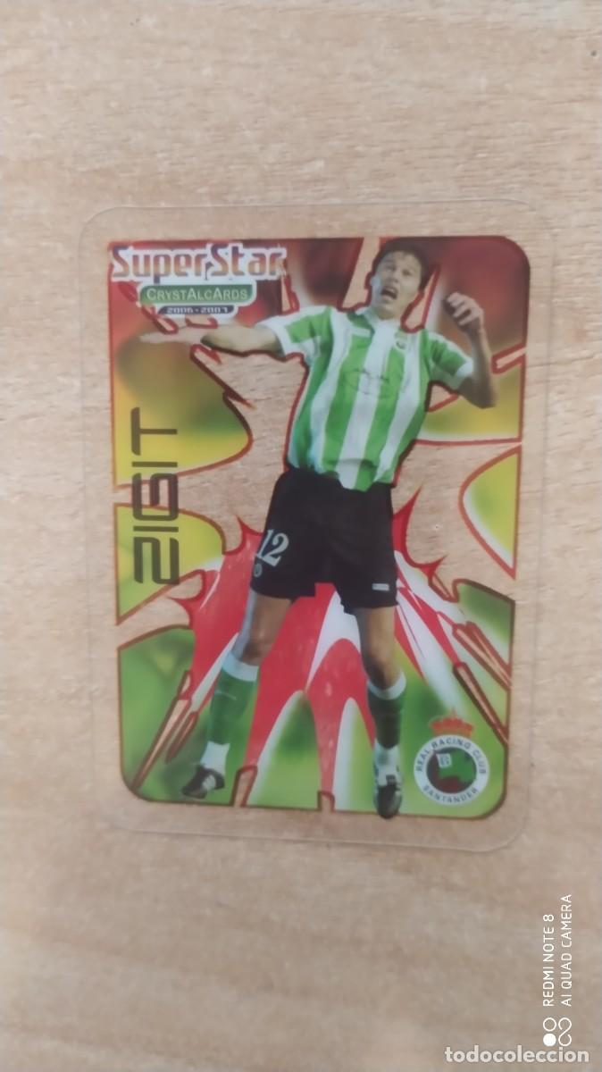 Cromos de F&uacute;tbol: CRYSTALCARDS RACING SANTANDER 393 ZIGIT SUPERSTARS LIGA 2006 2007 MUNDICROMO