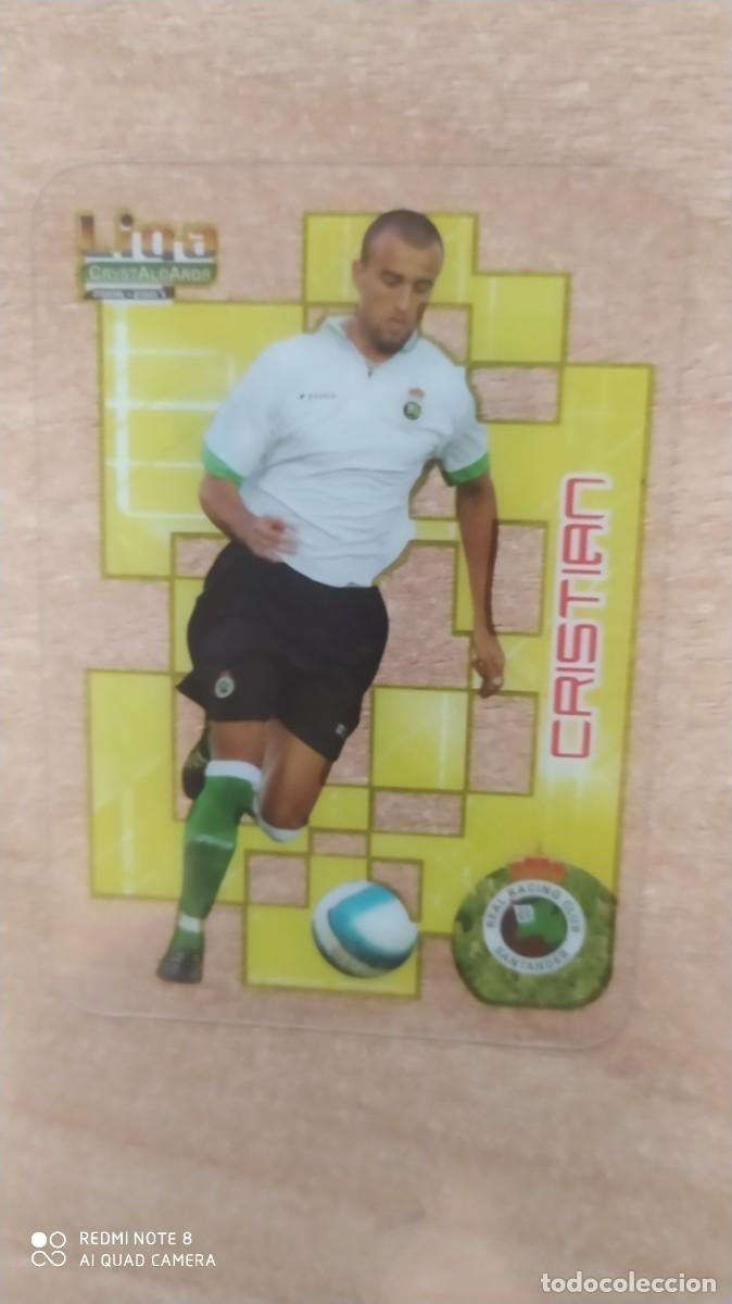 Cromos de F&uacute;tbol: CRYSTALCARDS RACING SANTANDER 410 CRISTIAN ULTIMA HORA LIGA 2006 2007 MUNDICROMO