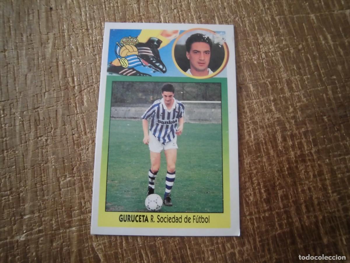 Cromos de F&uacute;tbol: GURUCETA REAL SOCIEDAD LIGA 93-94 EDICIONES ESTE CROMO CART&Oacute;N RECUPERADO